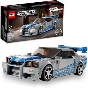 LEGO Speed Champions Nissan Skyline GTR R34 Race Car Building Kit 76917 Kids